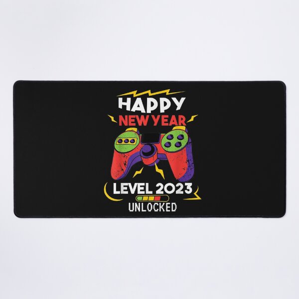 Item preview, Happy New Year Level 2023 Unlocked Video Game NYE Eve Party T-Shirt designed and sold by Baron-Hagen.