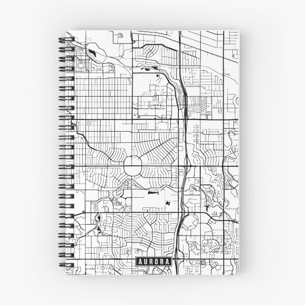 Item preview, Aurora, Colorado Street Map designed and sold by InkistPrints.