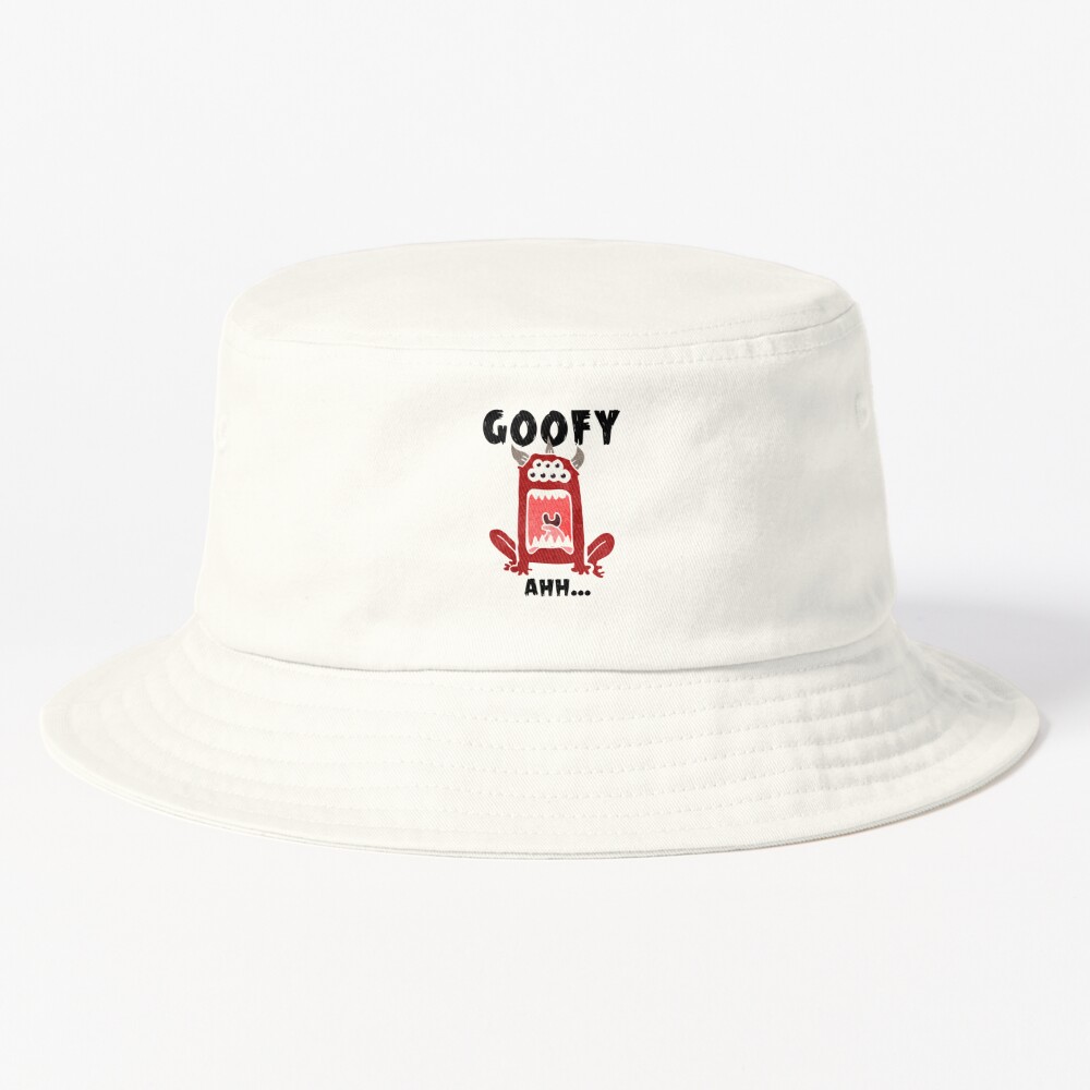 White Goofy Bucket Hat