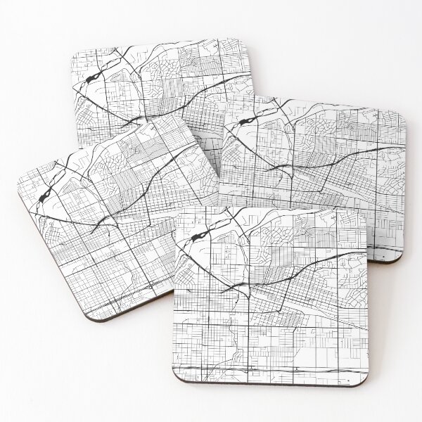 Item preview, Bakersfield, California Street Map designed and sold by InkistPrints.
