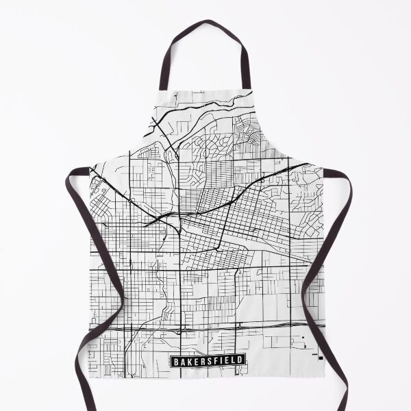 Item preview, Bakersfield, California Street Map designed and sold by InkistPrints.