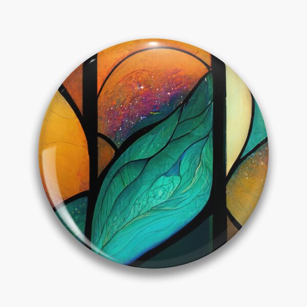 Item preview, Space Stained Glass 10 Abstract AI Generated Art designed and sold by MeAI-Art.