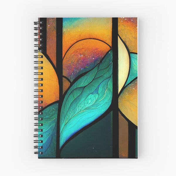 Item preview, Space Stained Glass 10 Abstract AI Generated Art designed and sold by MeAI-Art.