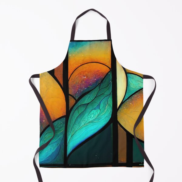 Item preview, Space Stained Glass 10 Abstract AI Generated Art designed and sold by MeAI-Art.