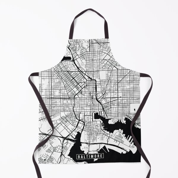 Item preview, Baltimore, Maryland Street Map designed and sold by InkistPrints.