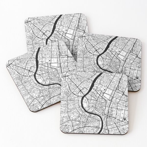 Item preview, Bangkok, Thailand Street Map designed and sold by InkistPrints.