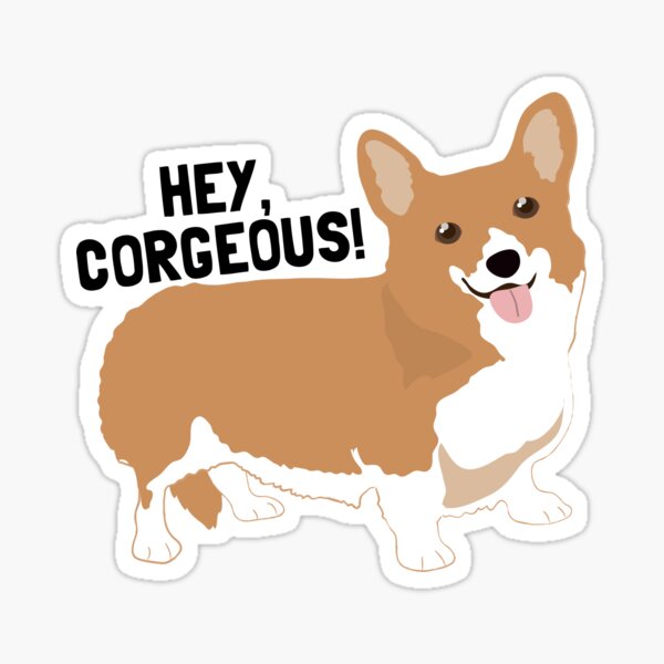 Welsh Corgi Perro Navidad Cumpleaños Regalo Etiquetas Pegatina Perro amante del animal doméstico