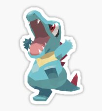 Totodile Low Poly Sticker