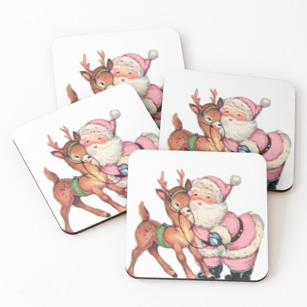 Item preview, Vintage Santa and his reindeer  designed and sold by Mseabro.