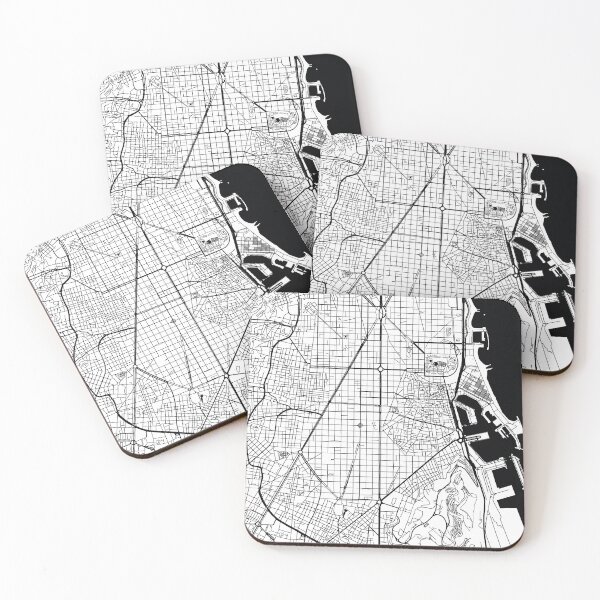Item preview, Barcelona, Spain Street Map designed and sold by InkistPrints.