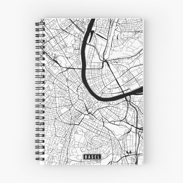 Item preview, Basel, Switzerland Street Map designed and sold by InkistPrints.