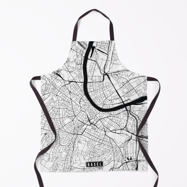 Artikelvorschau, Basel, Switzerland Street Map entworfen und verkauft von InkistPrints.