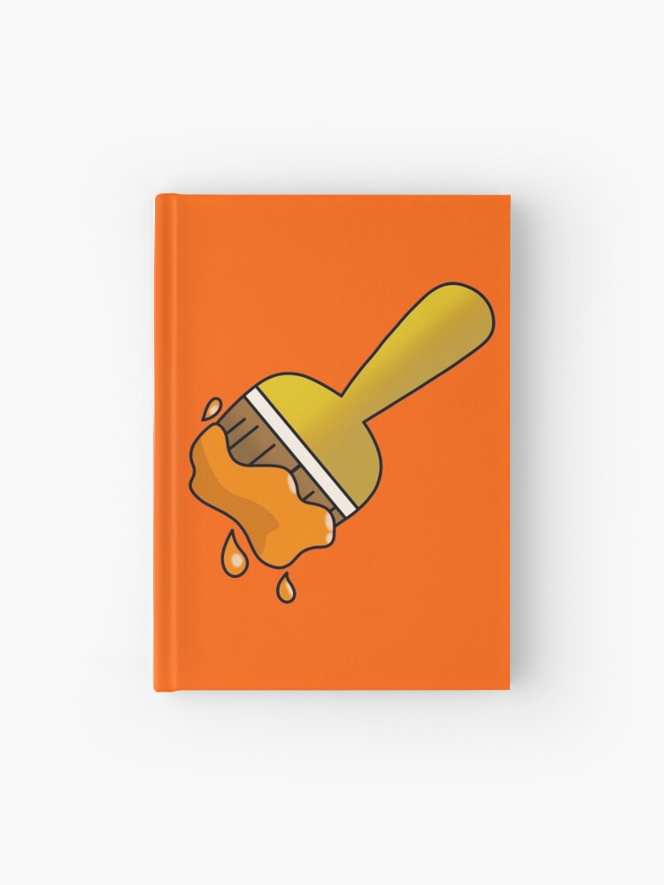 Orange Paintbrush Neopets Hardcover Journal for Sale by