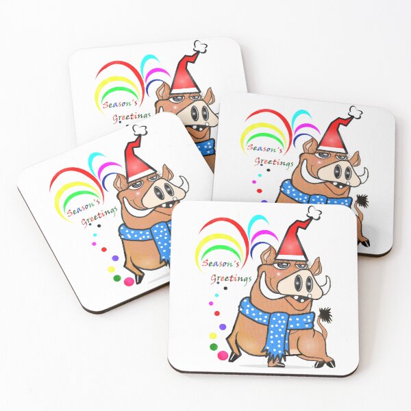 Item preview, Wild boar - Season's greetings  designed and sold by Shirley cute art .