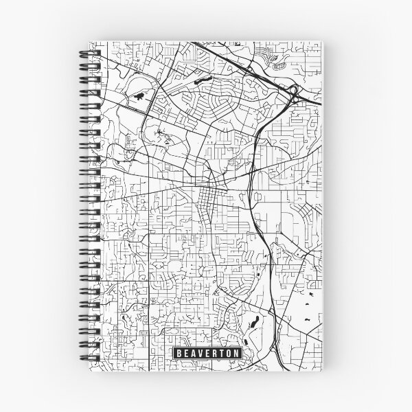 Item preview, Beaverton, Oregon Street Map designed and sold by InkistPrints.