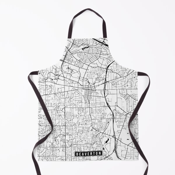 Item preview, Beaverton, Oregon Street Map designed and sold by InkistPrints.