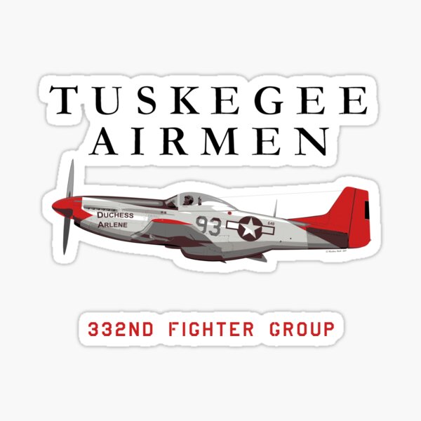 Vista previa del artículo con la obra «Red Tail P-51 Mustang», diseñado y vendido por Matthew Webb.