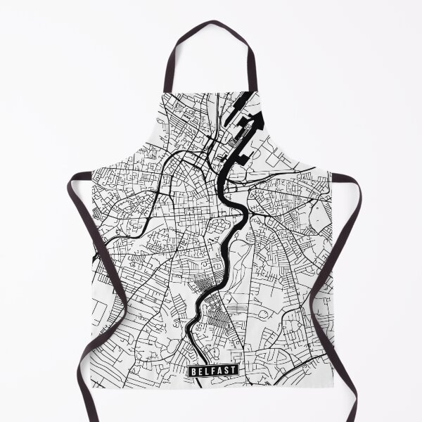 Artikelvorschau, Belfast, Northern Ireland Street Map entworfen und verkauft von InkistPrints.