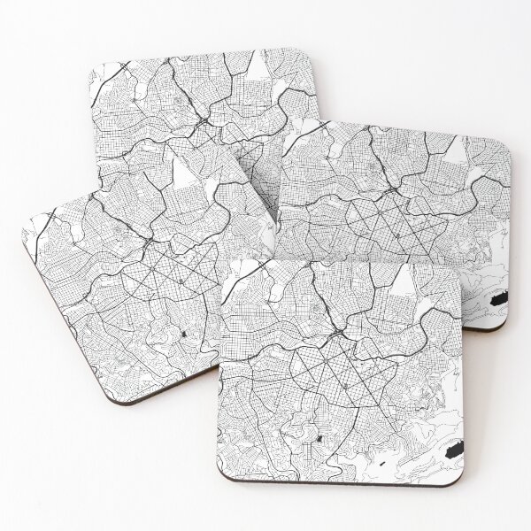 Item preview, Belo Horizonte, Brazil Street Map designed and sold by InkistPrints.