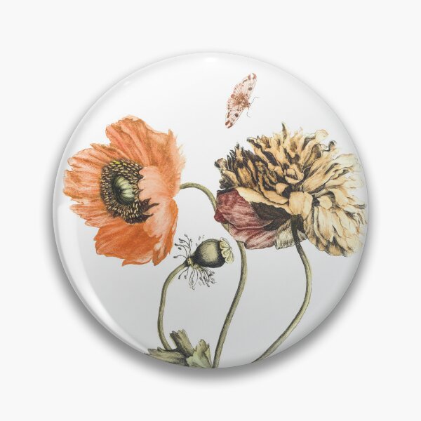 Item preview, Three Poppies and a butterfly / The beauty of Classic Art designed and sold by JJAarts.