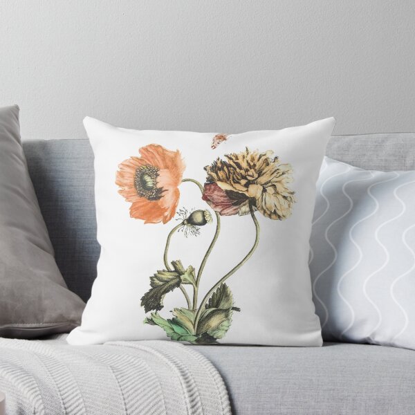 Item preview, Three Poppies and a butterfly / The beauty of Classic Art designed and sold by JJAarts.