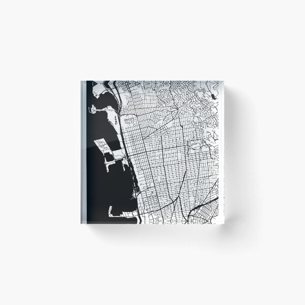 Item preview, Berkeley, California Street Map designed and sold by InkistPrints.