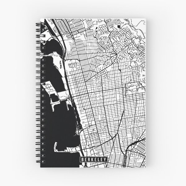 Item preview, Berkeley, California Street Map designed and sold by InkistPrints.