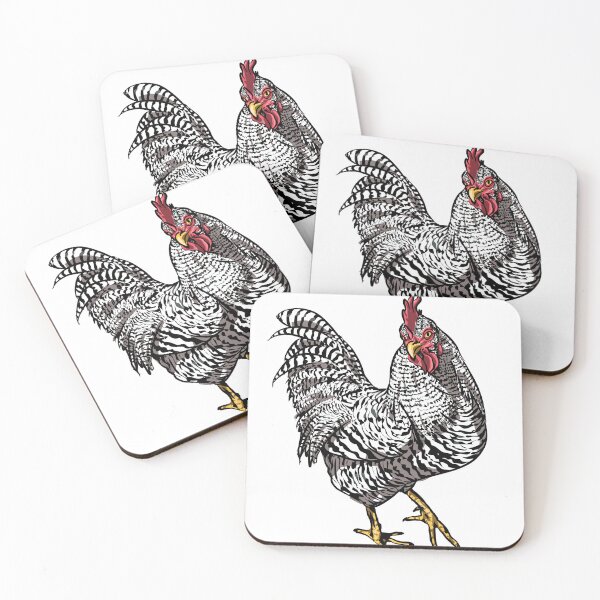 Item preview, Bantam Barred Rock Rooster designed and sold by ZedNope.