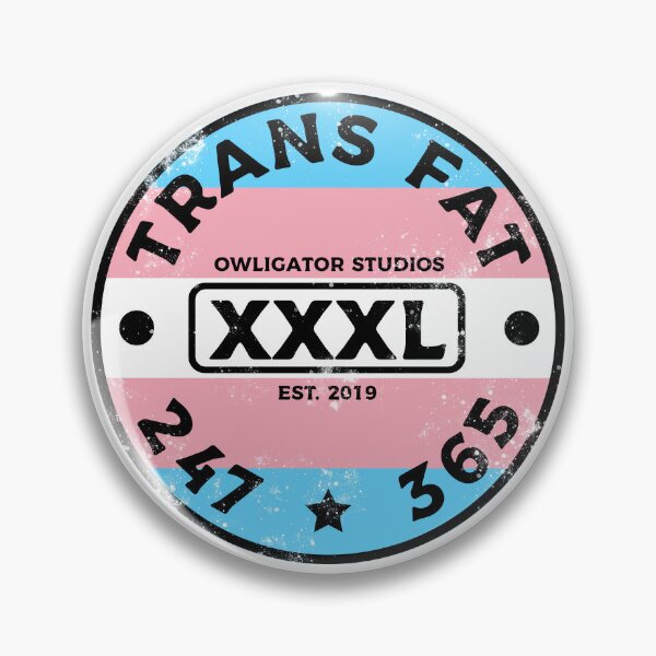 Item preview, TransFat Logo - Trans Flag designed and sold by OwliGator Studios.