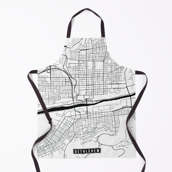 Item preview, Bethlehem, Pennsylvania Street Map designed and sold by InkistPrints.