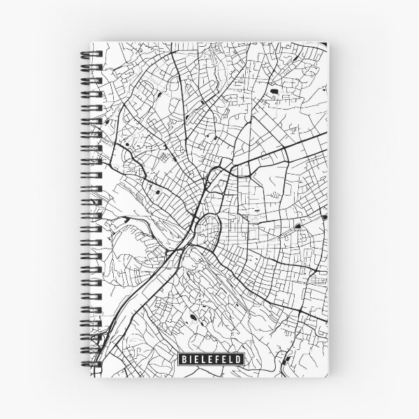 Item preview, Bielefeld, Germany Street Map designed and sold by InkistPrints.