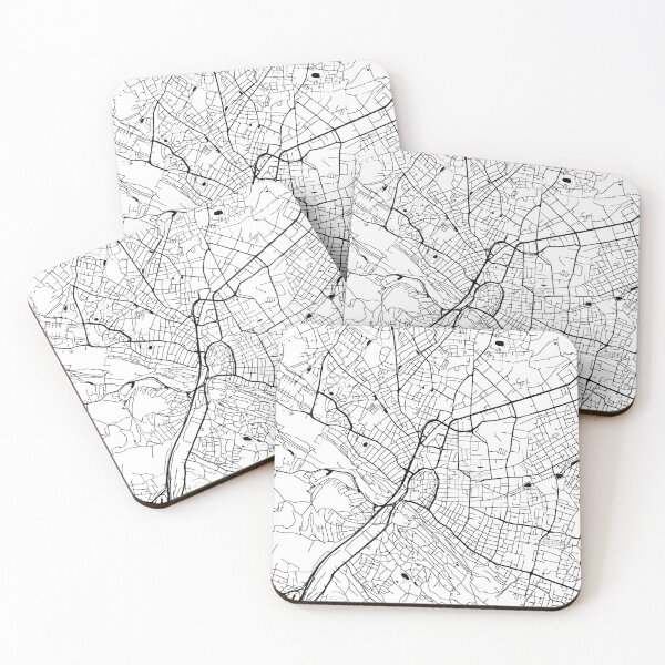 Item preview, Bielefeld, Germany Street Map designed and sold by InkistPrints.