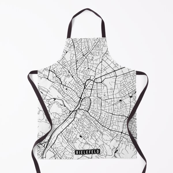 Item preview, Bielefeld, Germany Street Map designed and sold by InkistPrints.