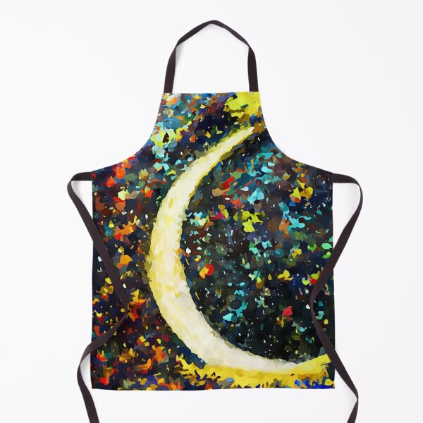 Item preview, Crescent Moon Abstract colorful painting designed and sold by shrolts.