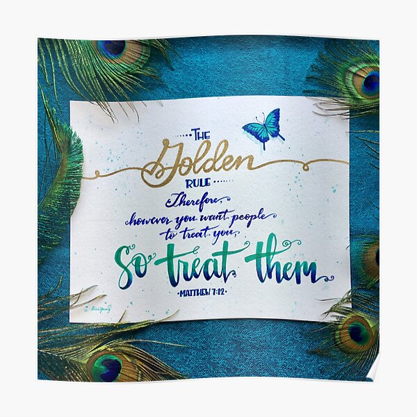 Golden Rule Wall Art Redbubble