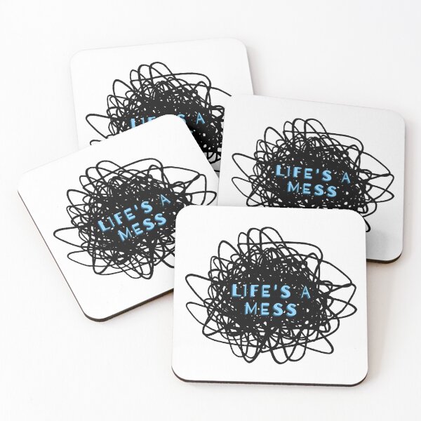 Item preview, Life's a Mess Scribble Art designed and sold by littlecornershop.