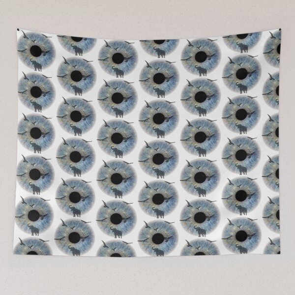 Item preview, Eye with animals sticker designed and sold by Raccoon-Lady.