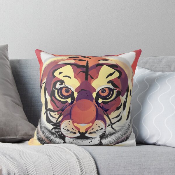 Aperçu de l'œuvre Digital Tiger Illustration créée et vendue par FUNCTIONALFOX.