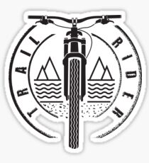 Trail Rider - Black - Mountain Bike Sticker