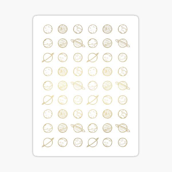 Gold solar sytem Sticker