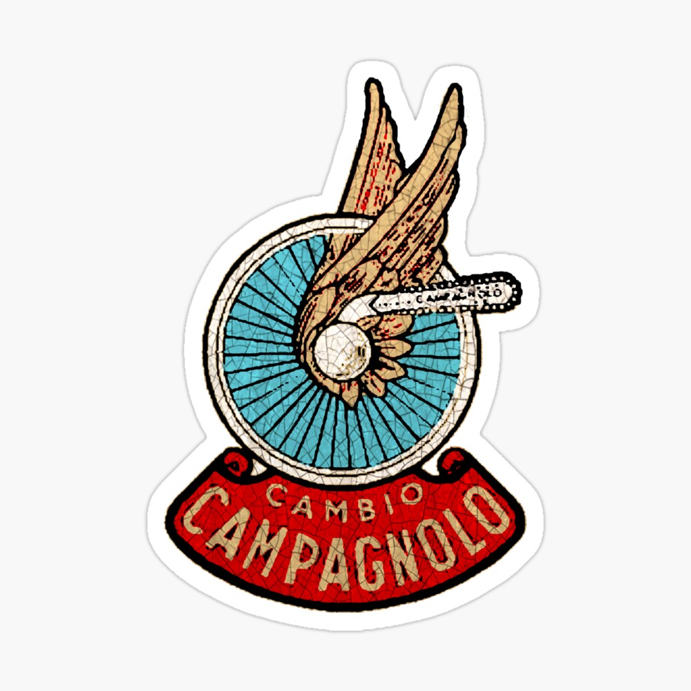 CAMPAGNOLO  CAMBIO Winged Wheel Vintage Big Version decal sticker FREE SHIPPING 