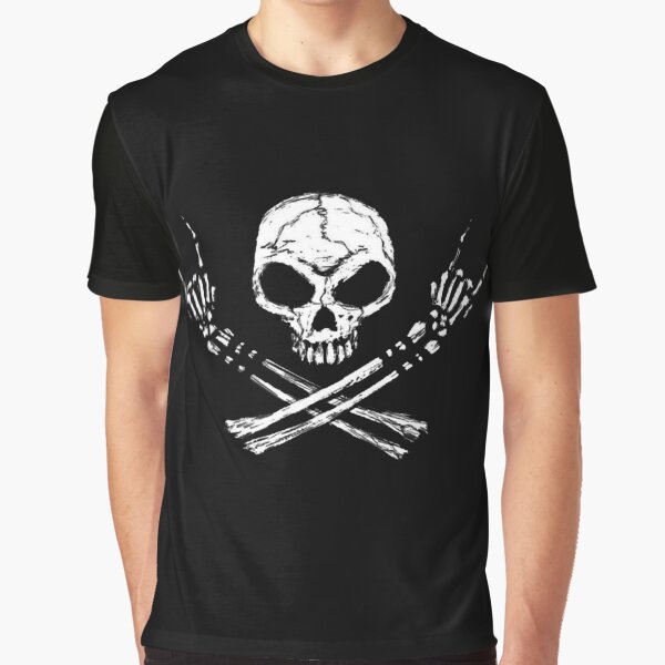 Skull Metal Graphic T-Shirt