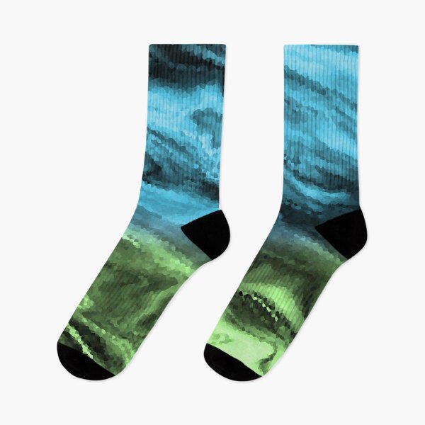 Item preview, Blue and green crystalline abstract pattern designed and sold by fuzzyfox.