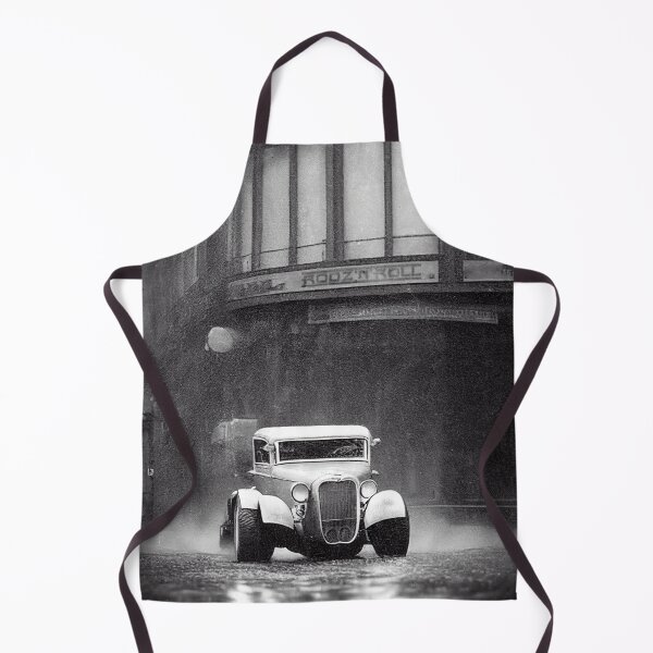 Item preview, Vintage Hot Rod in the Rain, a perfect gift for all American Hot Rod fans designed and sold by RodZnRoll.
