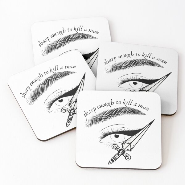 Item preview, sharp enough to kill a man sticker designed and sold by obliviate.