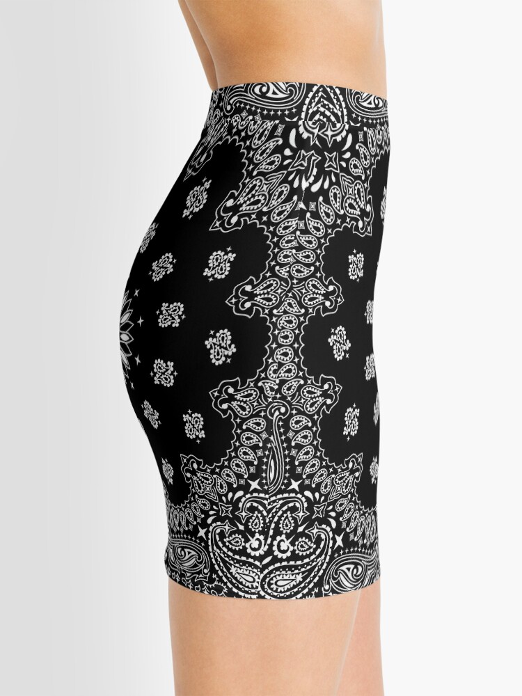 Alternate view of Bandana Black Mini Skirt