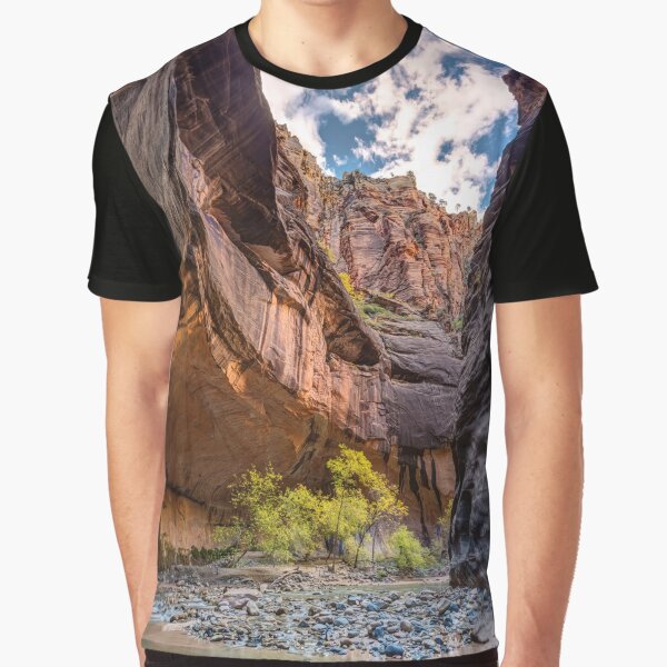 Vista previa del artículo con la obra «Caminando en el río virgen del Parque Nacional Zion», diseñado y vendido por Pierre Leclerc Photography.