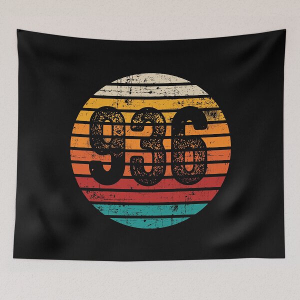 Item preview, Distressed Vintage Sunset 936 Area Code designed and sold by Gold Wings Tees.