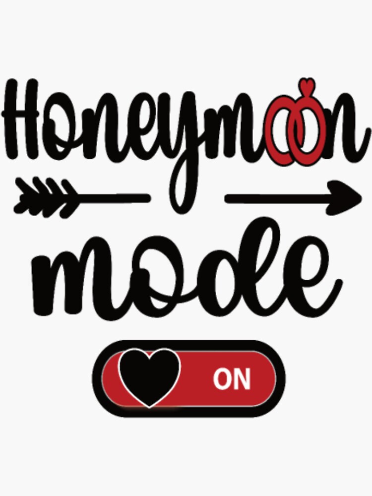 Honeymoon Couple Outfits Wedding Honeymooning Sticker For Sale By Laserdosiee Redbubble