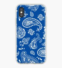 Bandana Seamless Pattern Blue iPhone Case